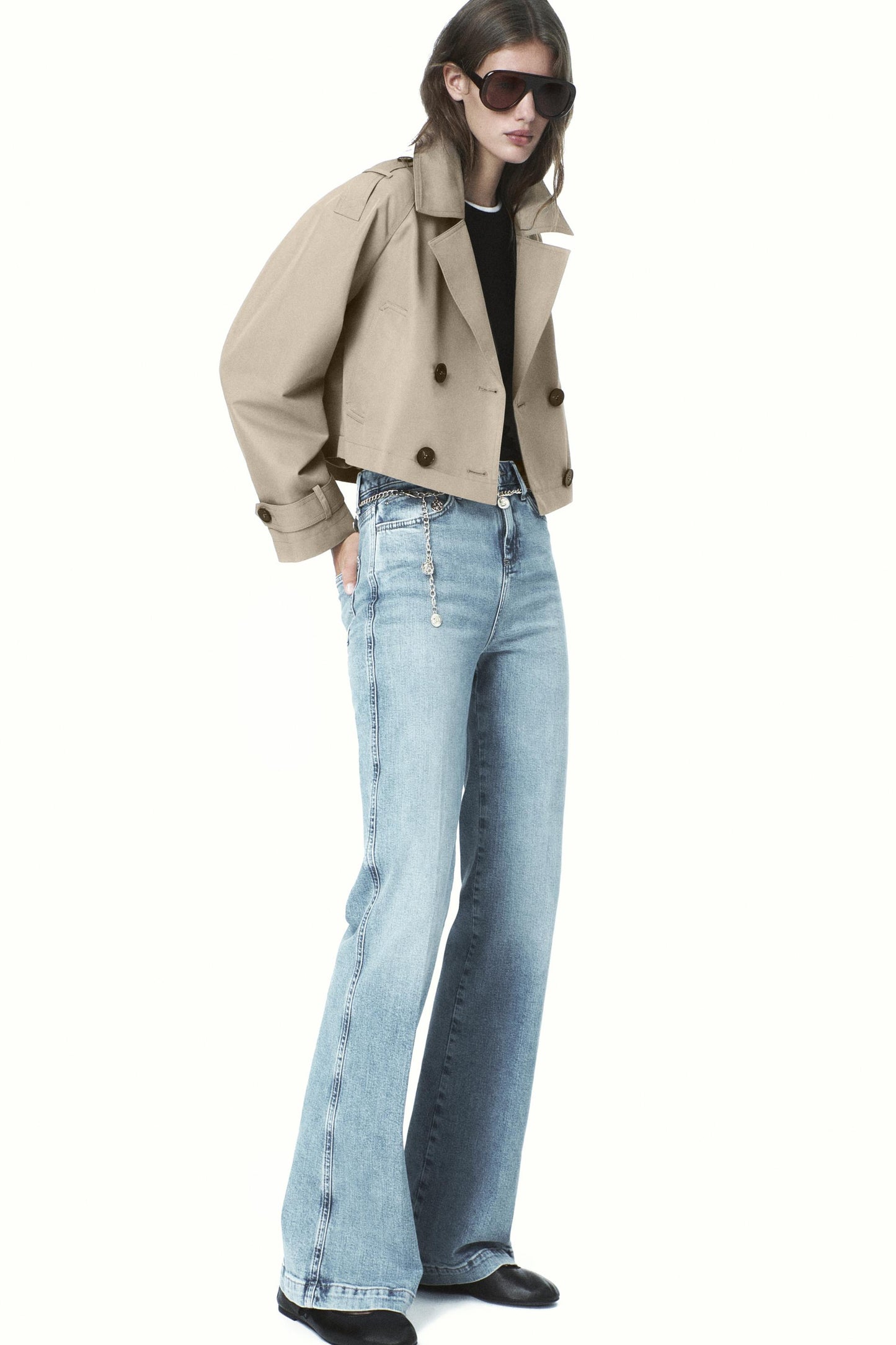 Zoë Cropped Trench