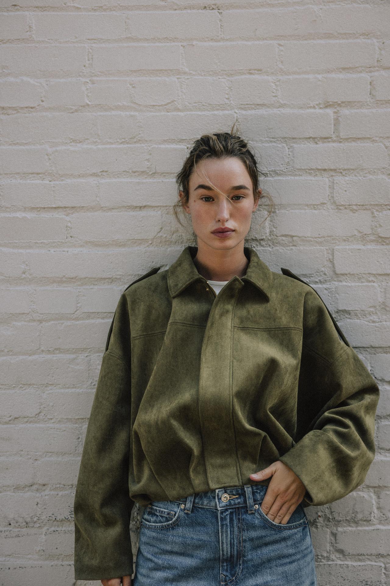 Sienna Suede Bomber