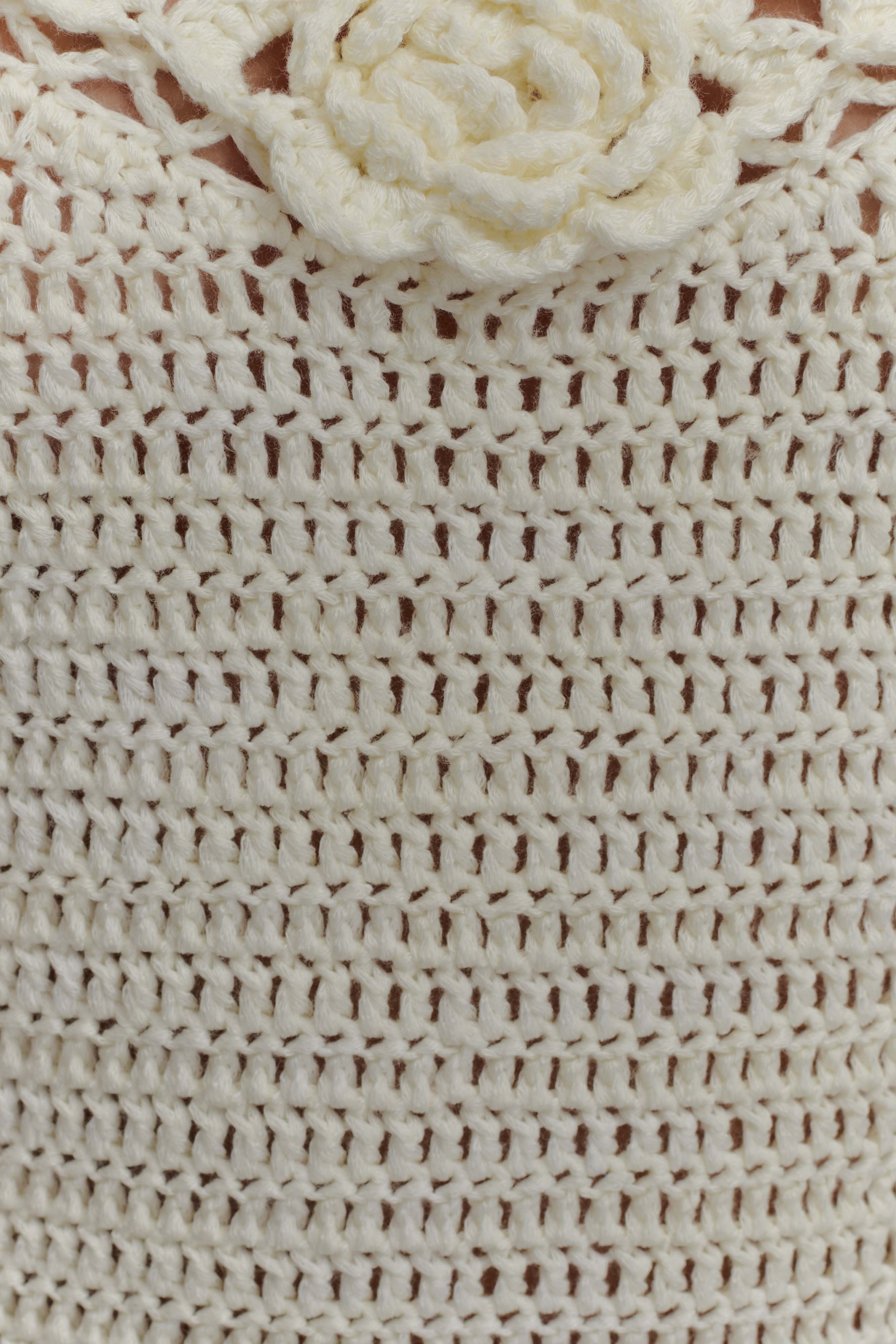 Liyah Crochet Floral Mini Dress