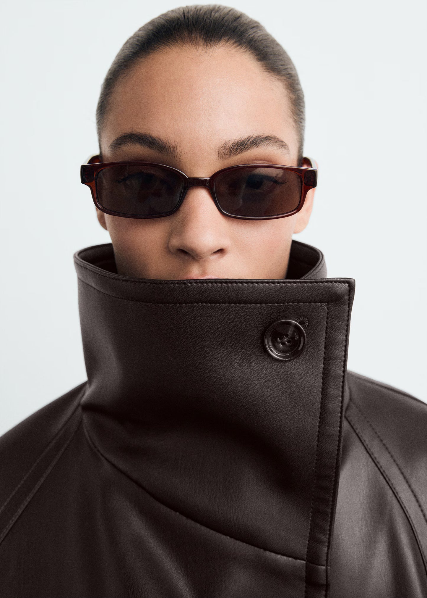 Zinnia Leather Trench