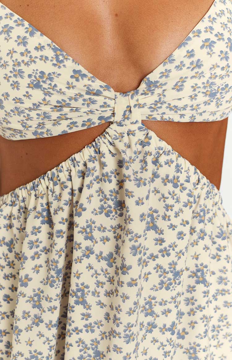 Dahlia Floral Cut-Out Dress