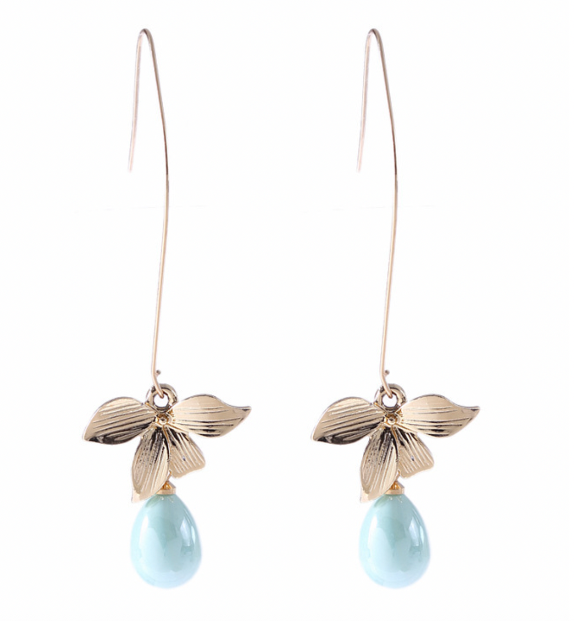 Jade Pearl Petal Earrings