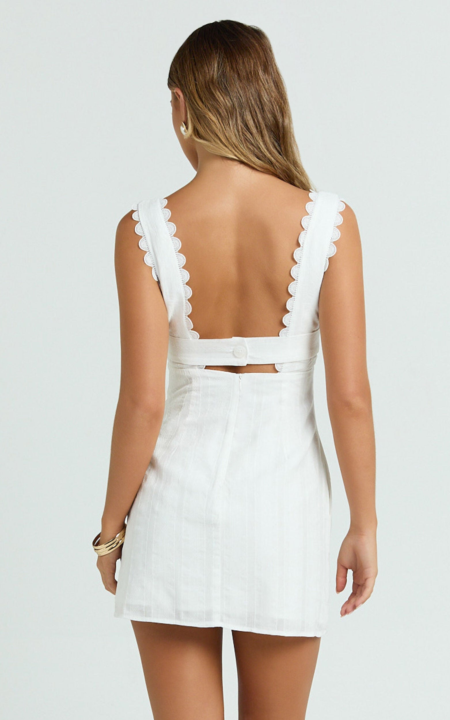 Isla Scallop Mini Dress