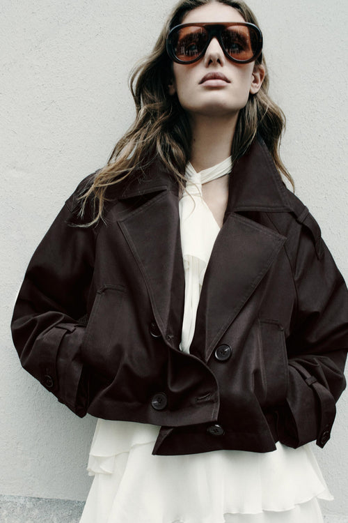 Zoë Cropped Trench
