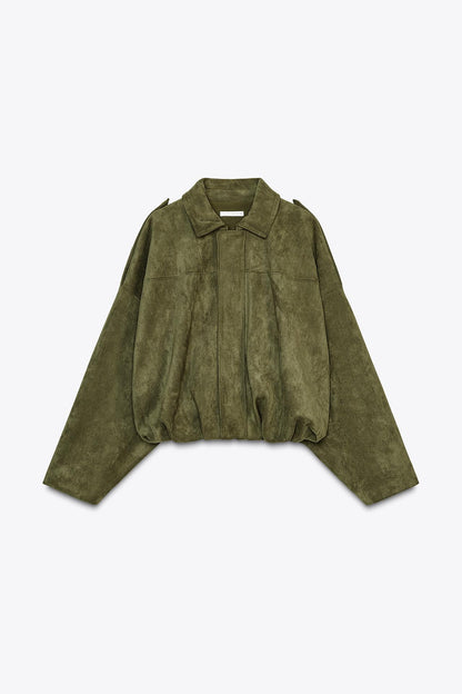 Sienna Suede Bomber