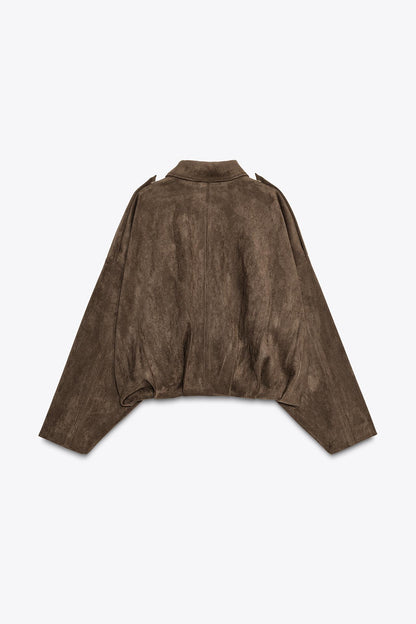 Sienna Suede Bomber