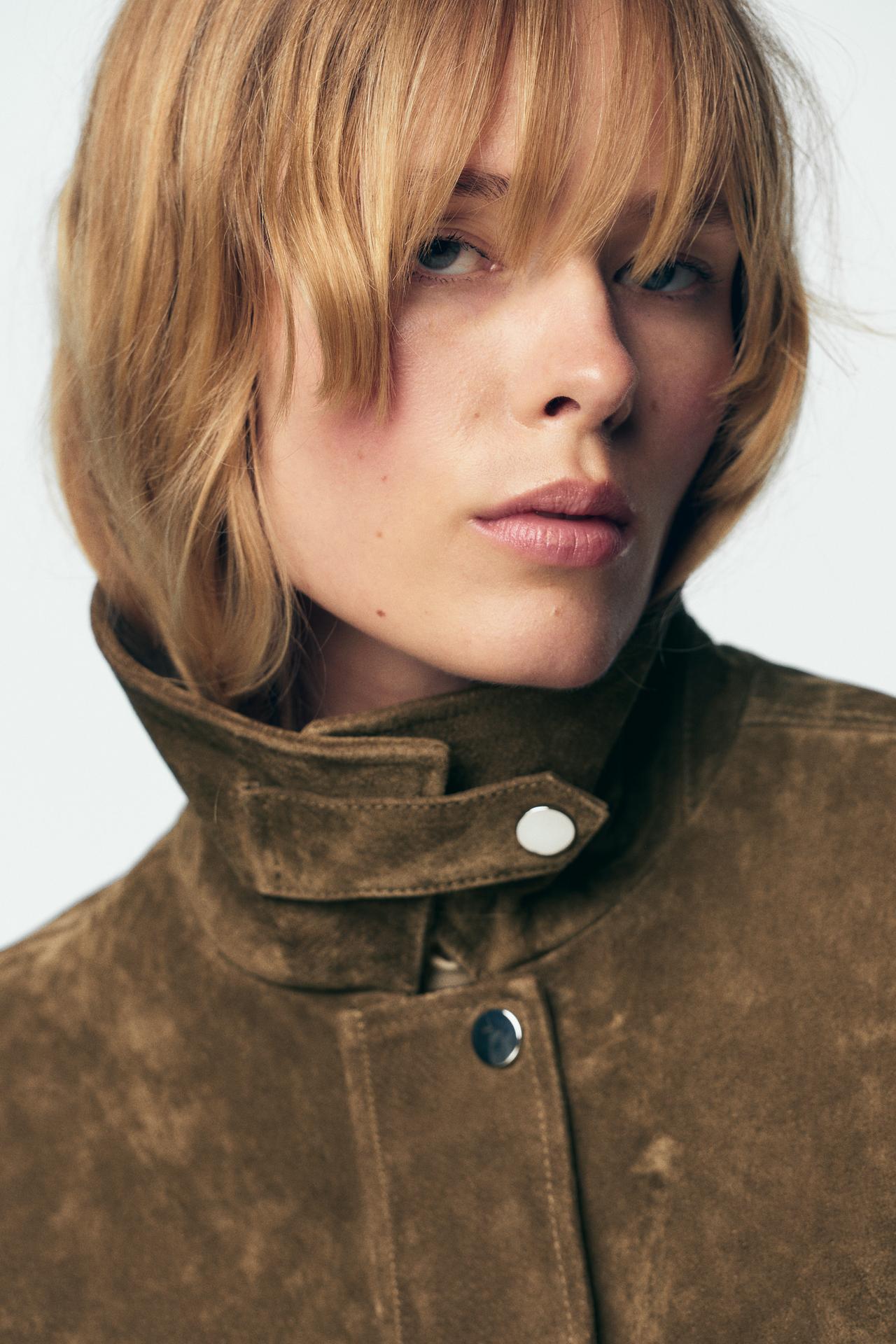Nora Leather Bomber