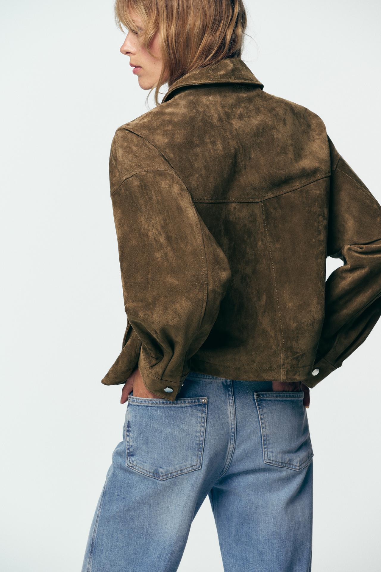 Nora Leather Bomber
