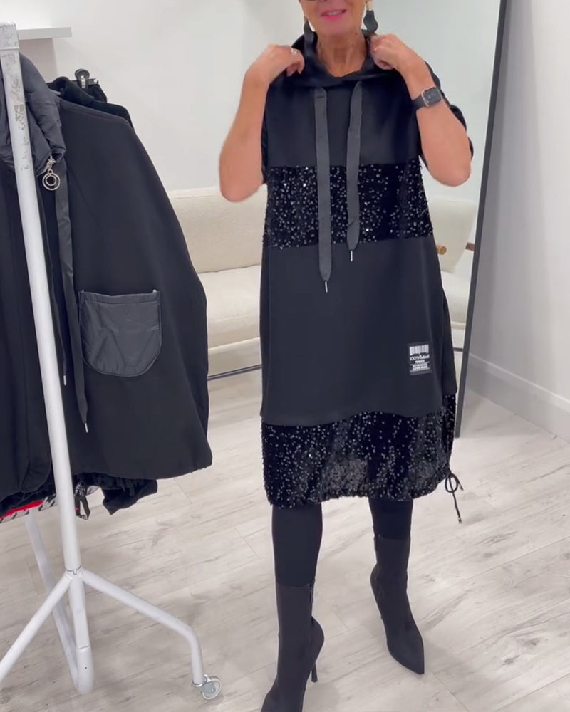 Loravynna Cozy Hooded Dress