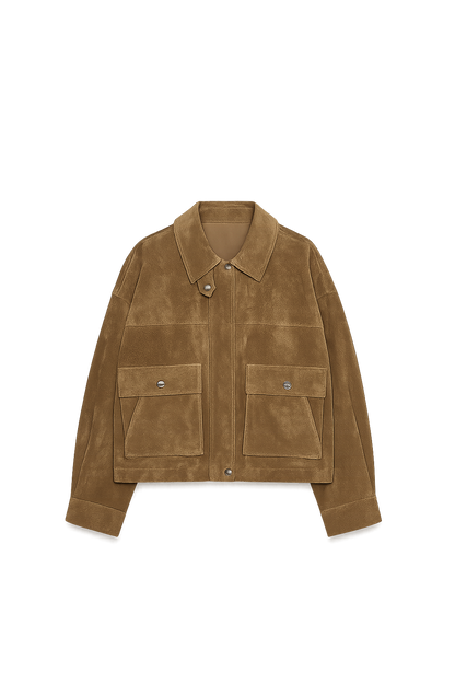 Nora Leather Bomber