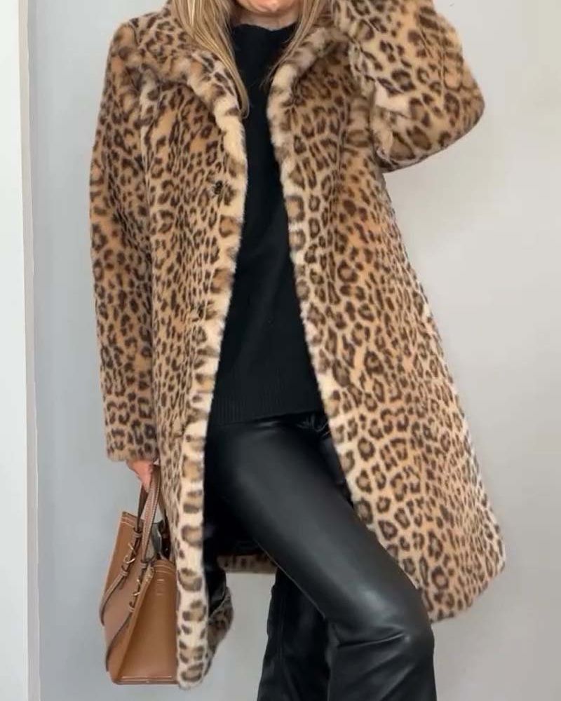 Bianca Leopard Coat
