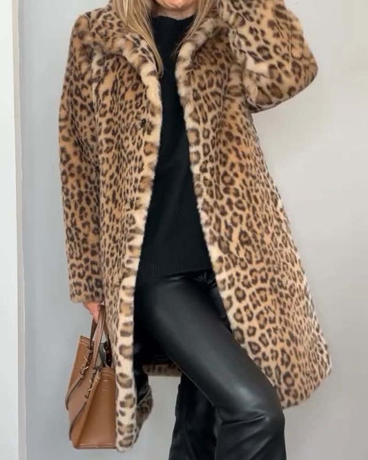 Bianca Leopard Coat