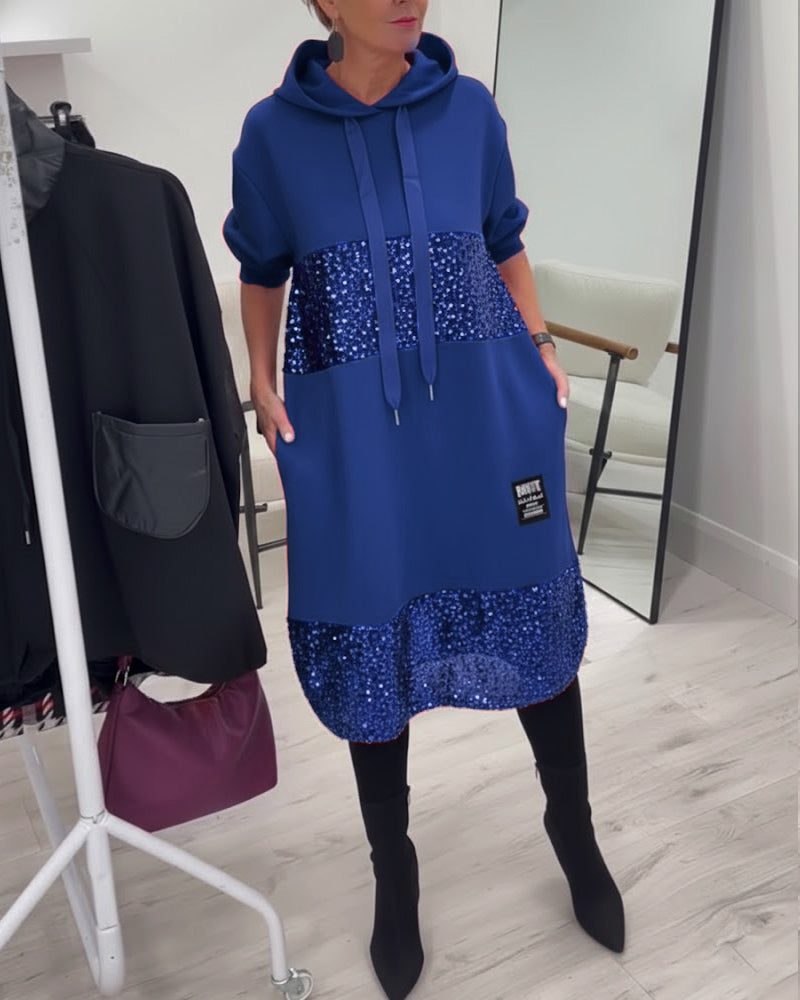 Loravynna Cozy Hooded Dress