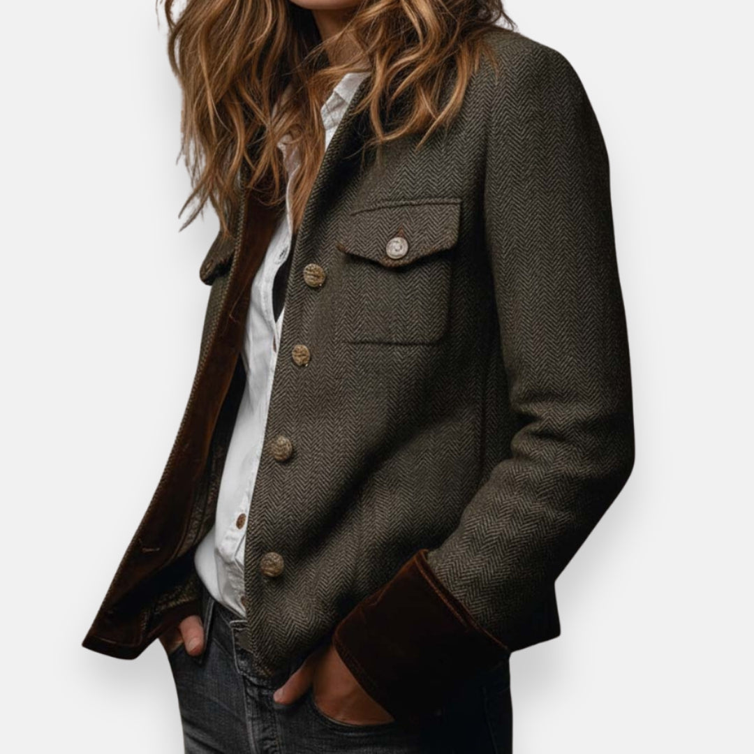 Elara Refined Tweed Jacket