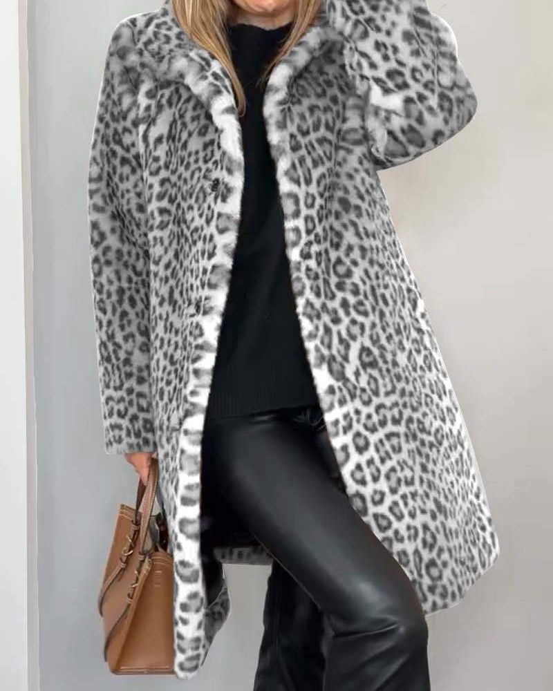 Bianca Leopard Coat