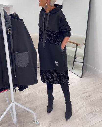 Loravynna Cozy Hooded Dress