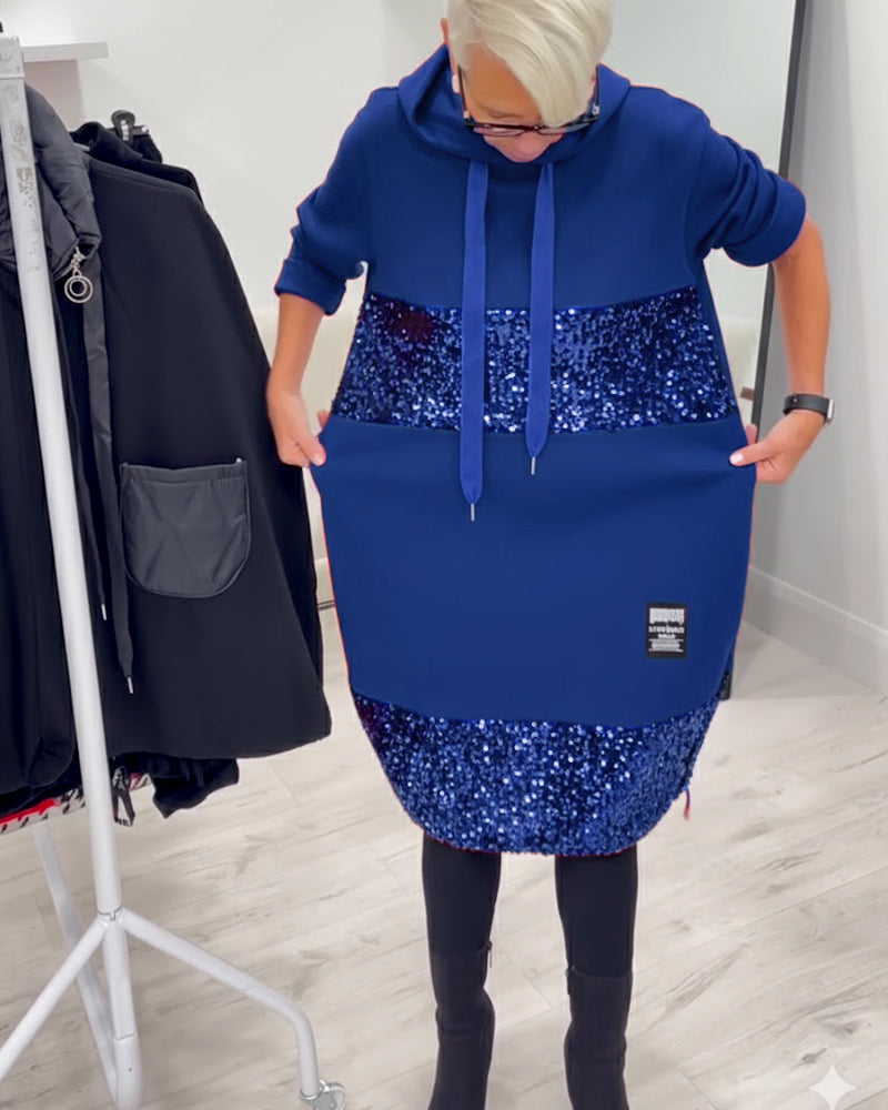 Loravynna Cozy Hooded Dress