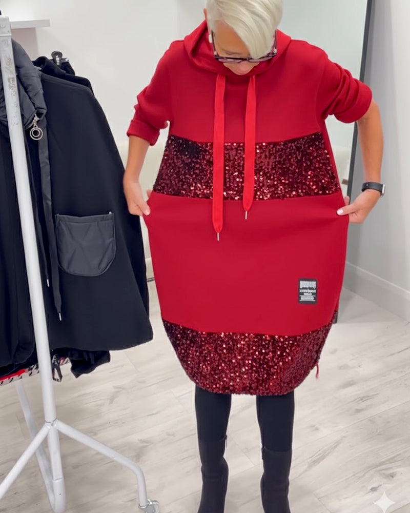 Loravynna Cozy Hooded Dress