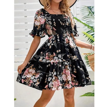 Isolde Elegant Floral Dress