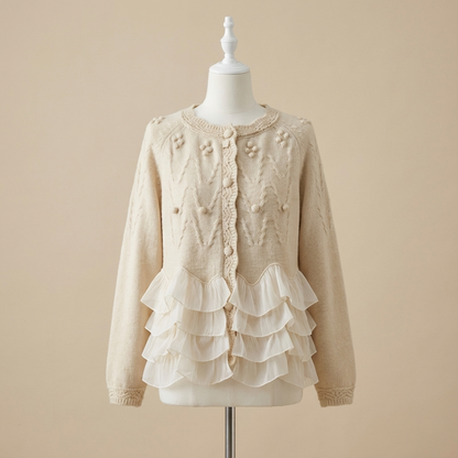 Natalie Ruffle Cardigan