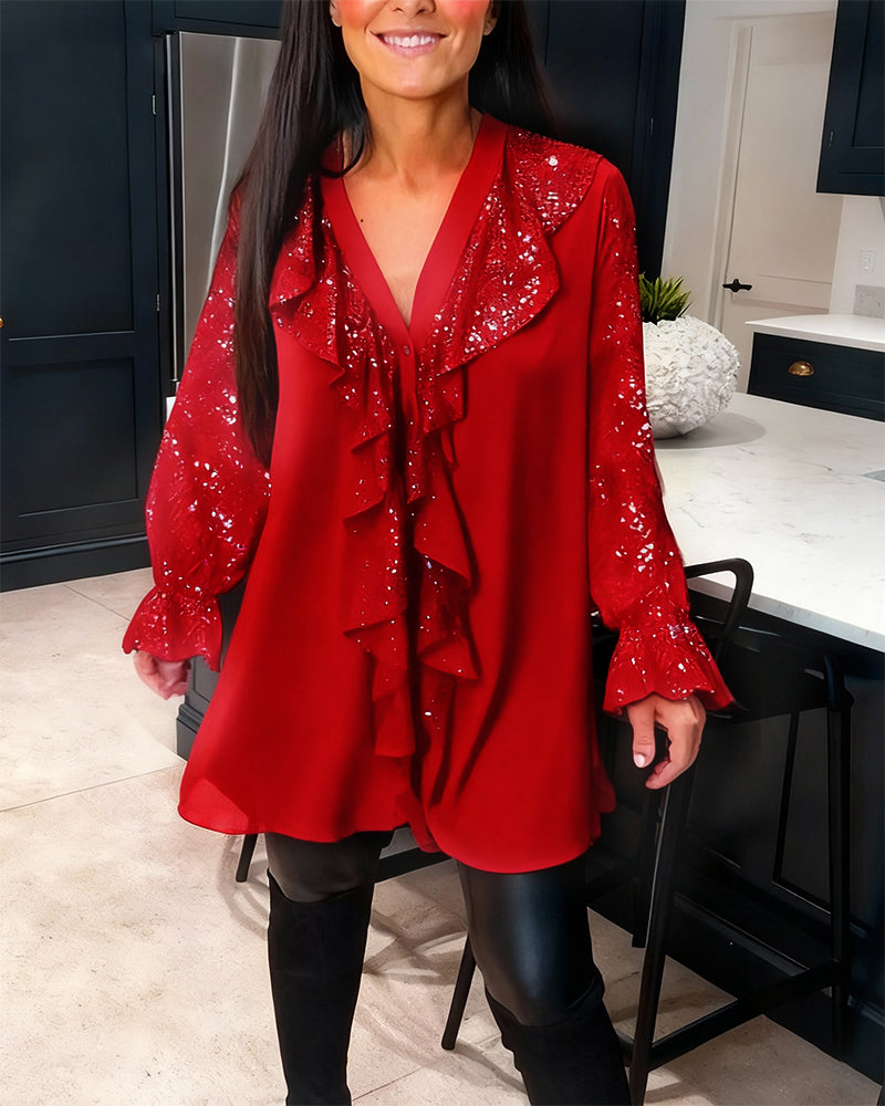 Evie Festive Blouse