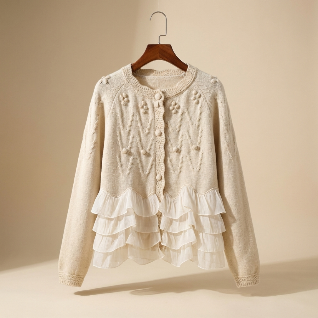 Natalie Ruffle Cardigan