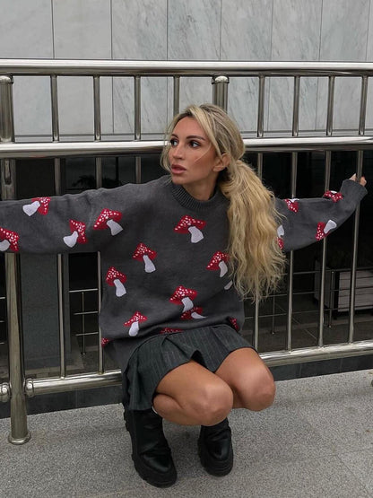 Faye Mushroom Sweater