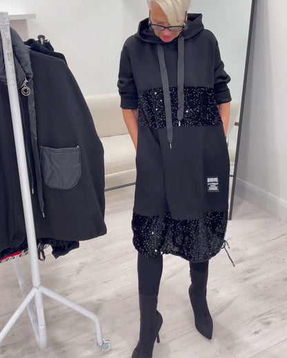 Loravynna Cozy Hooded Dress