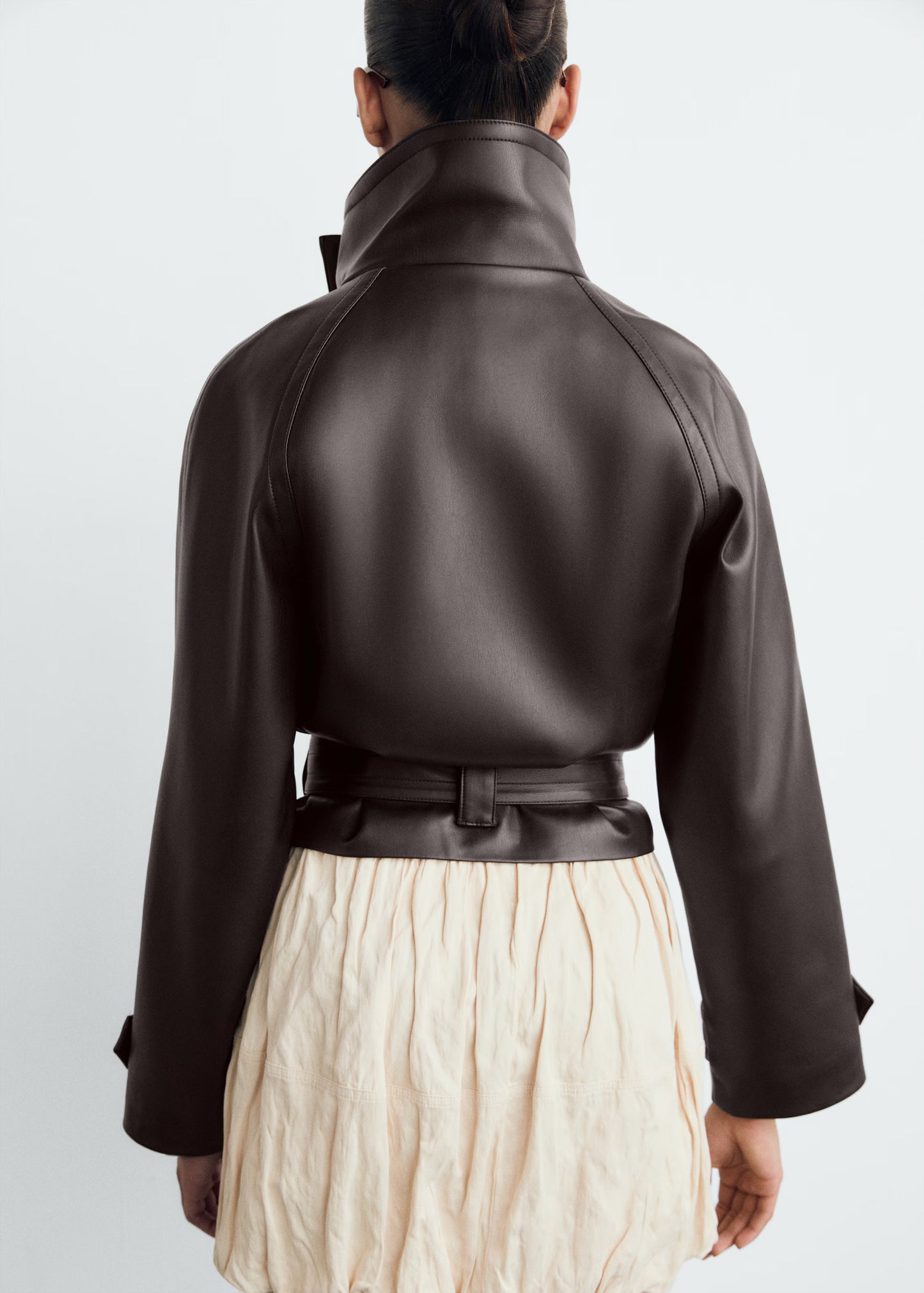Zinnia Leather Trench