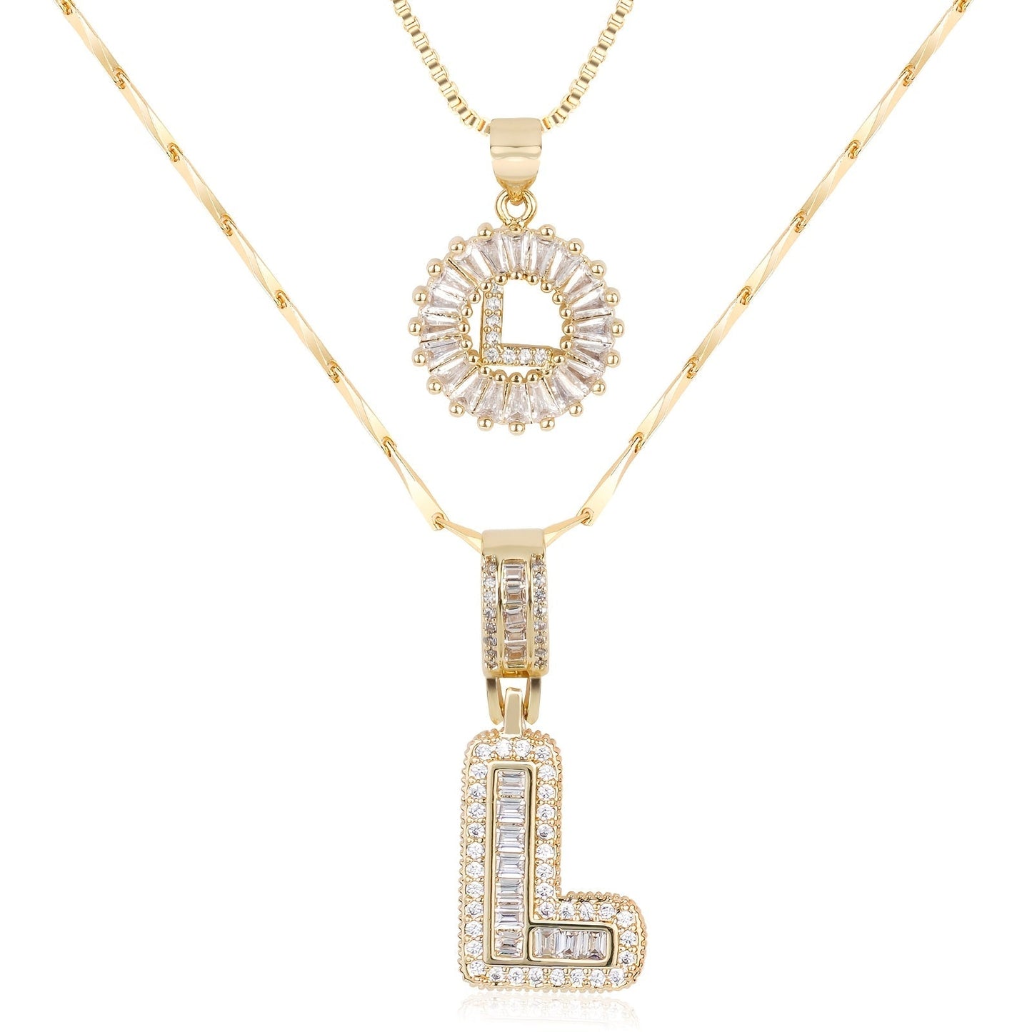14k Gold Initial Jewellery Set