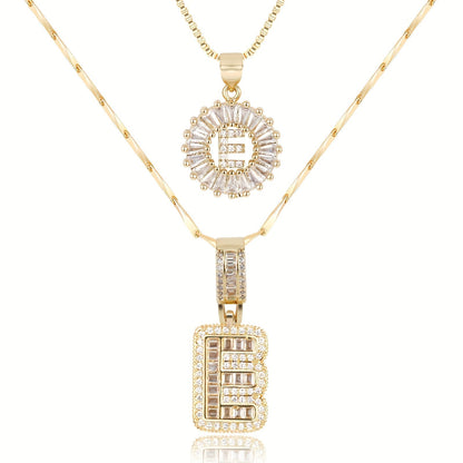 14k Gold Initial Jewellery Set