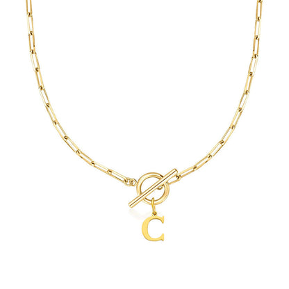 Circle Lock Clasp Necklace