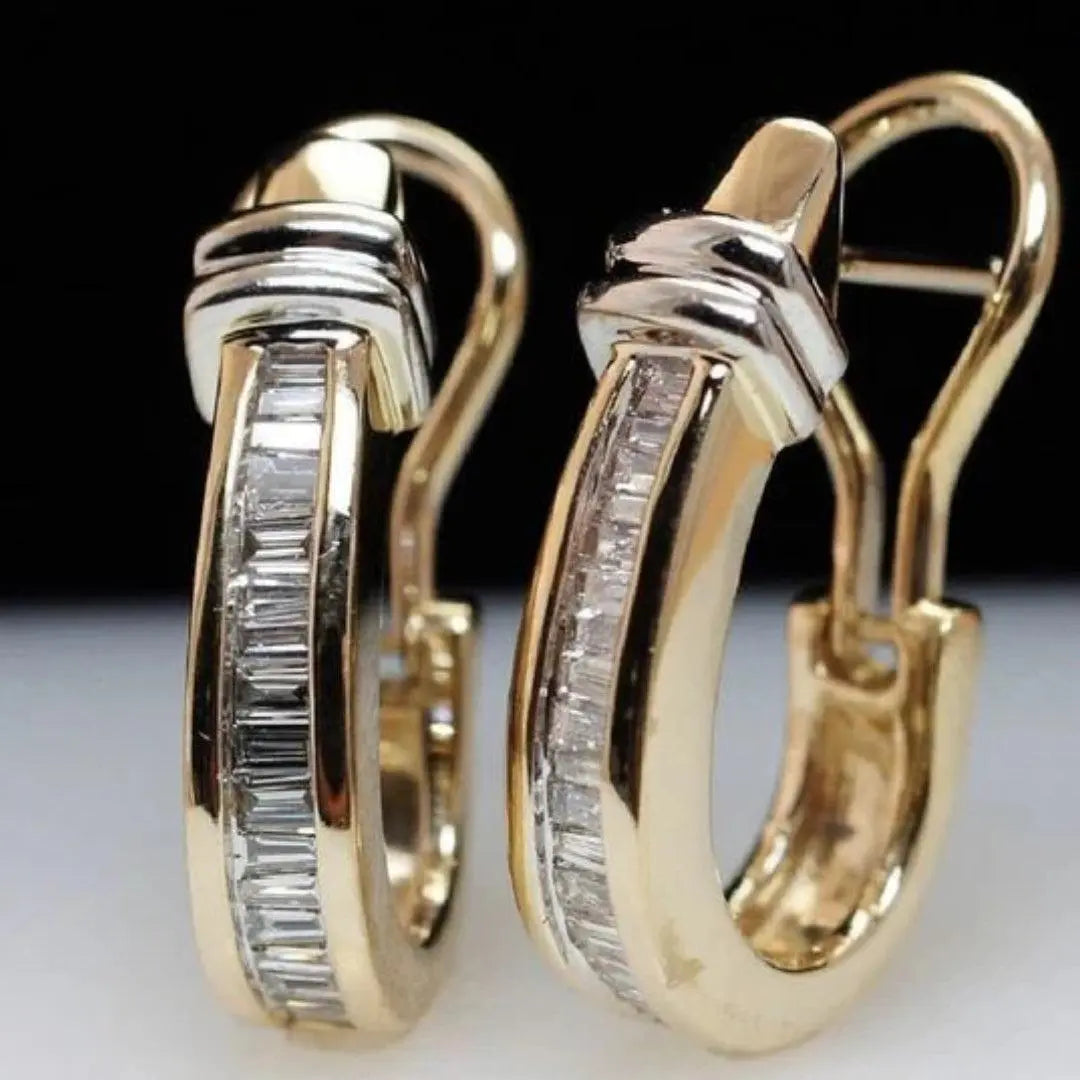 Gold Diamond Earrings