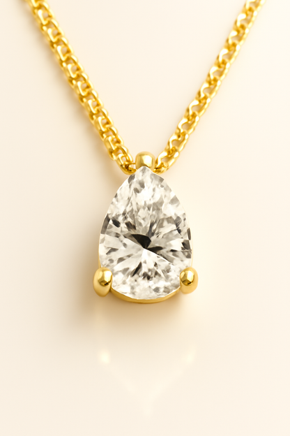 Teardrop Birthstone Necklace