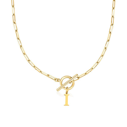 Circle Lock Clasp Necklace