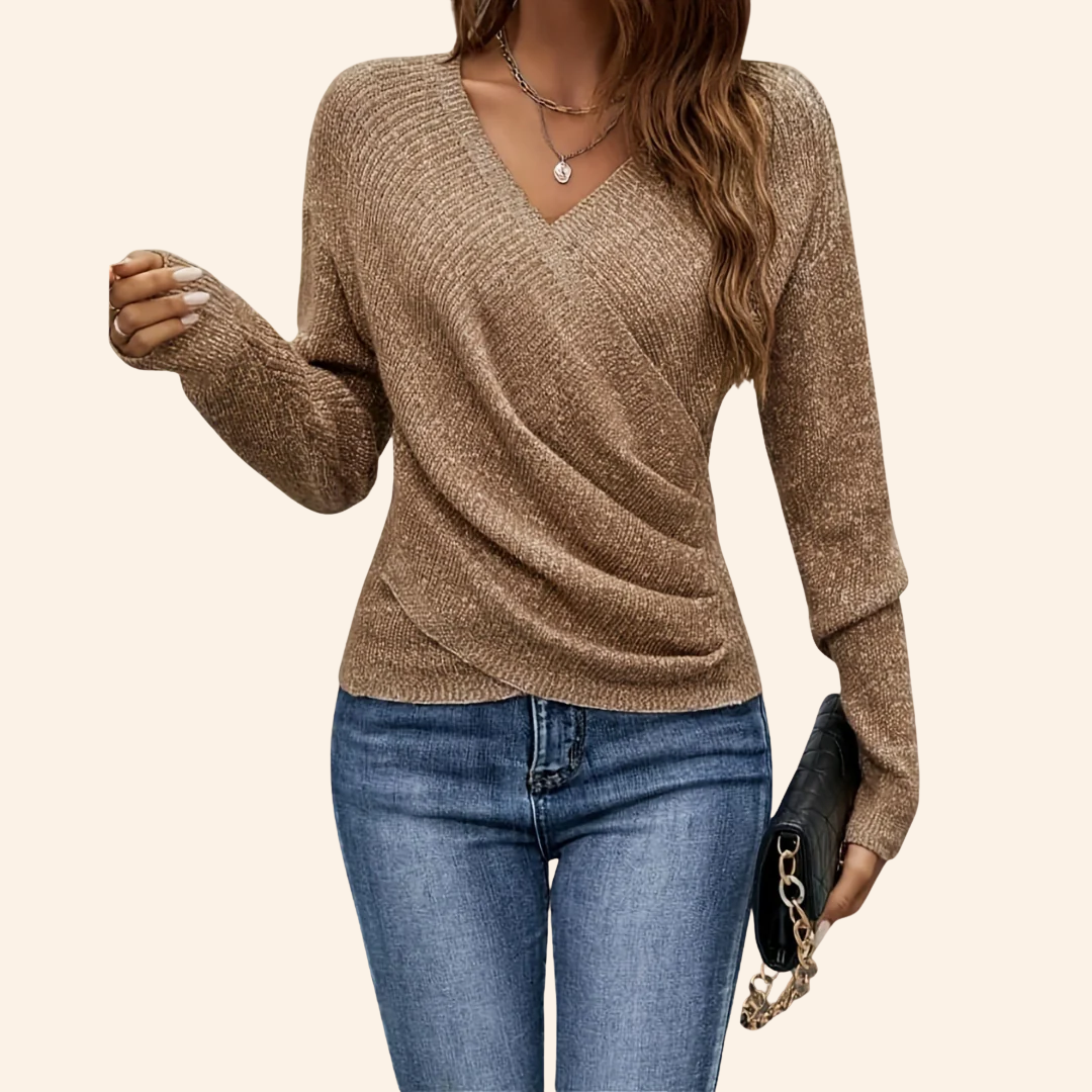 Seravielle Elegant Wrap Top