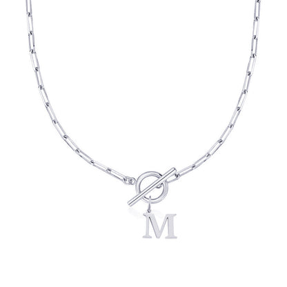 Circle Lock Clasp Necklace