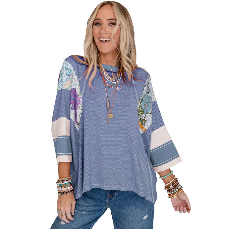 Bailey Relaxed Patchwork Top