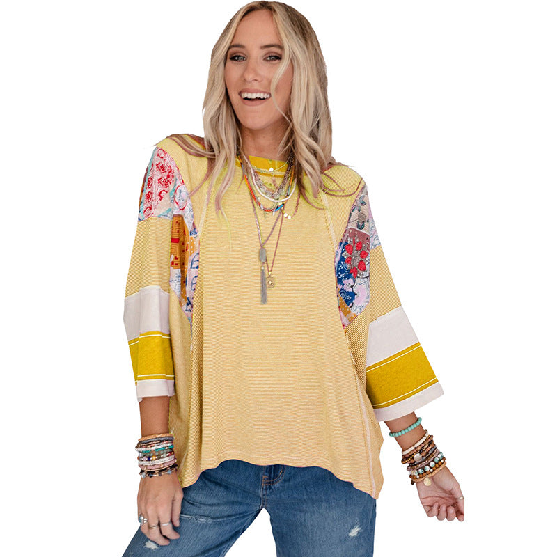 Bailey Relaxed Patchwork Top