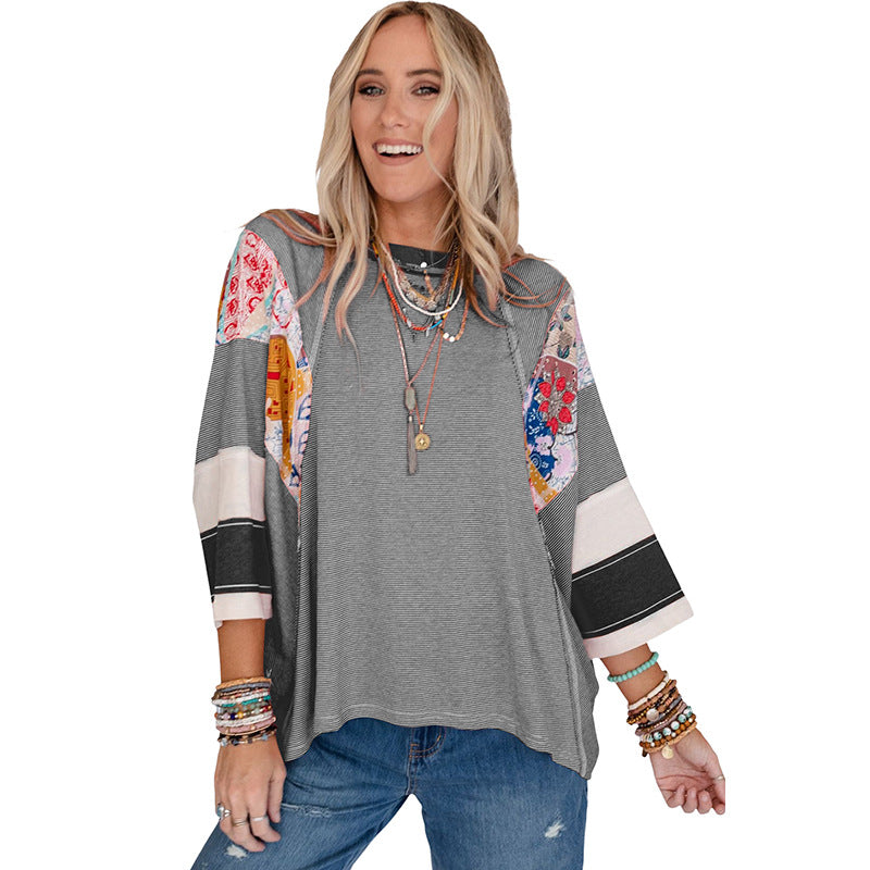 Bailey Relaxed Patchwork Top