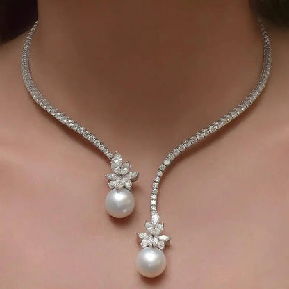 Sterling Silver Pearl Necklace
