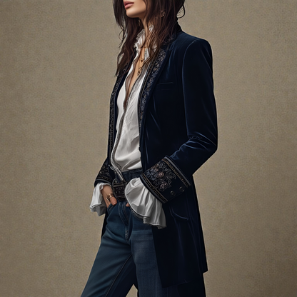 Nuria Elegant Velvet Jacket