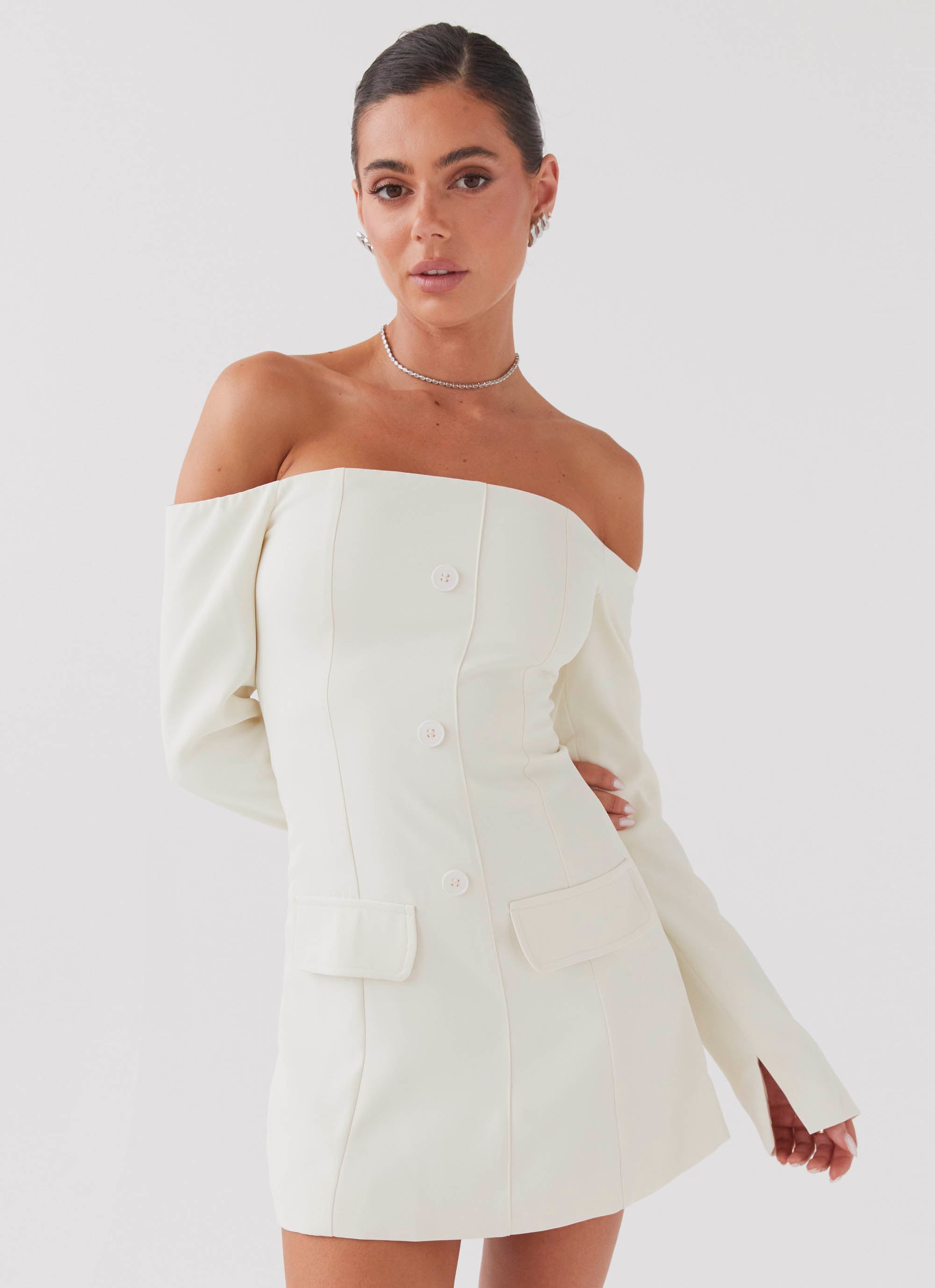 Renée Blazer Mini Dress