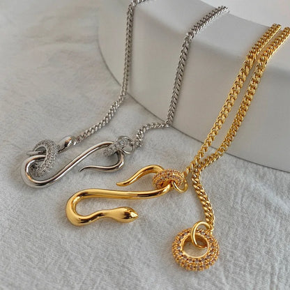 Crystal Snake Necklace