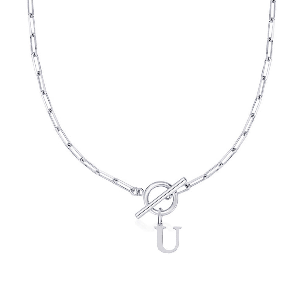 Circle Lock Clasp Necklace