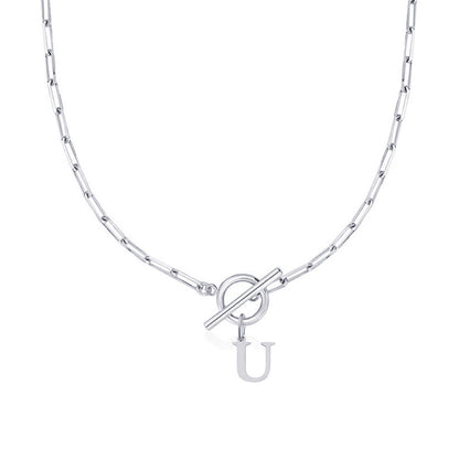Circle Lock Clasp Necklace