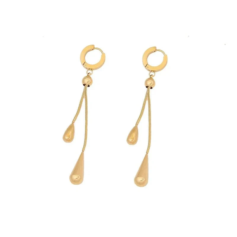 Adjustable Lariat Droplet Necklace