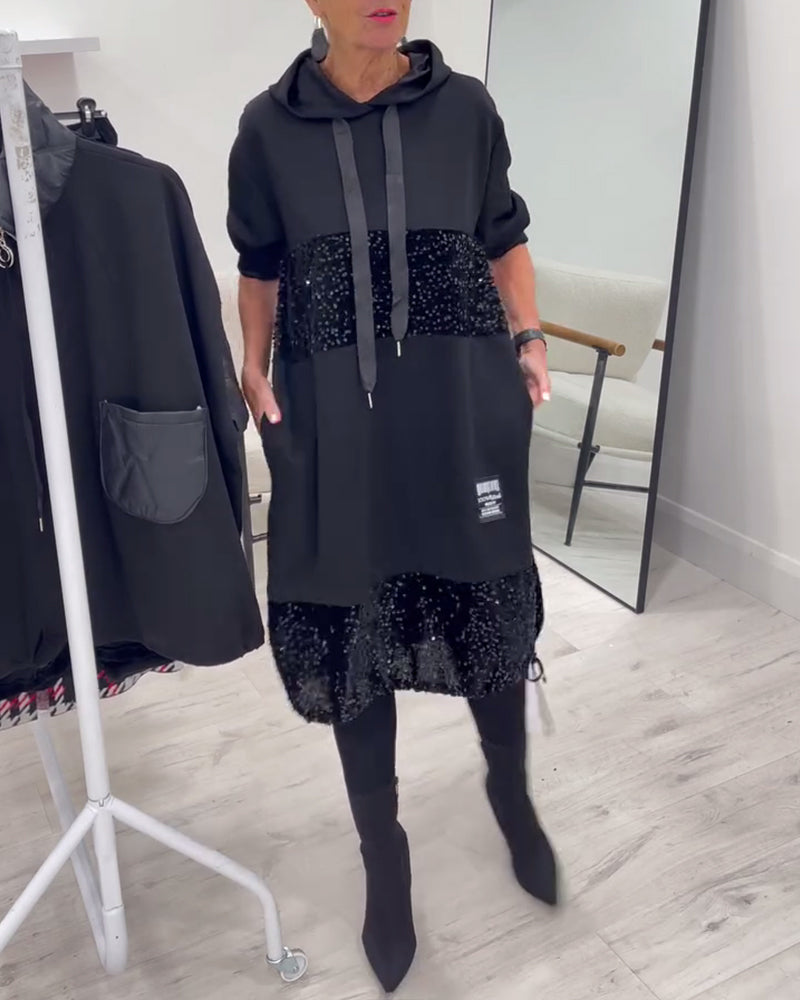 Loravynna Cozy Hooded Dress