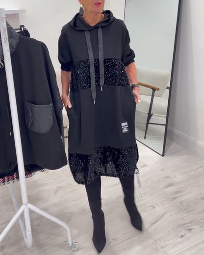 Loravynna Cozy Hooded Dress