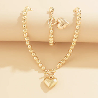 Heart Shaped Beaded Necklace